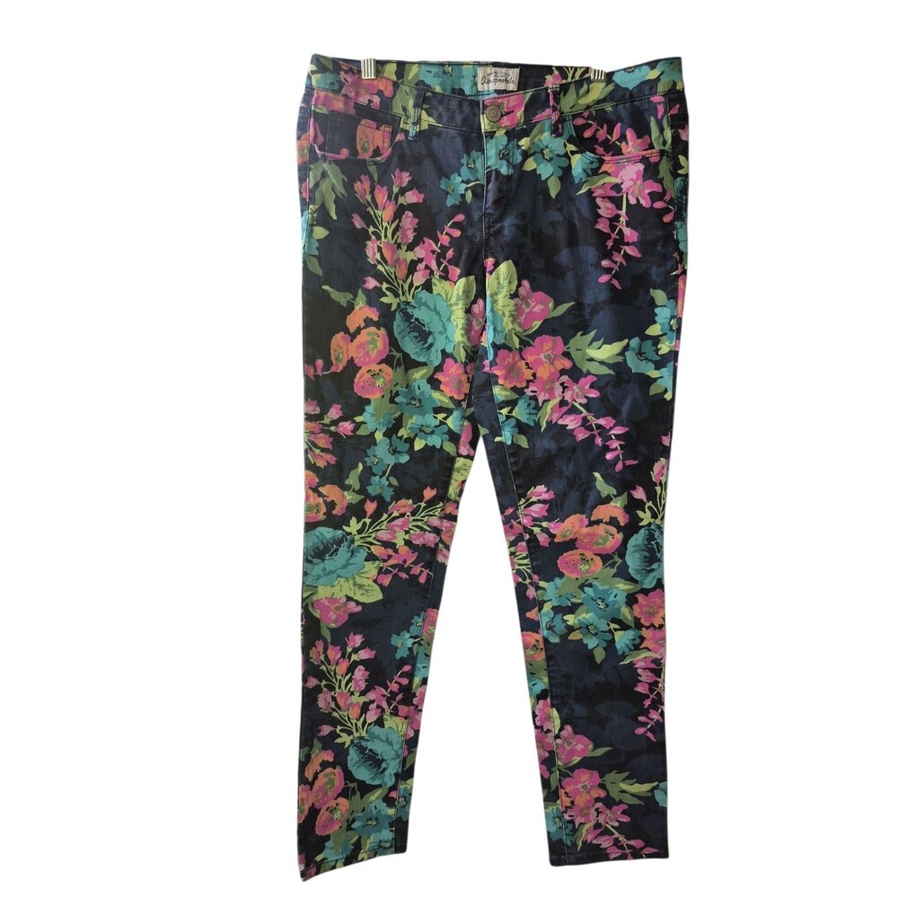 Aeropostale Jeans Womens Size 11/12 Ashley Ultra Skinny StretchFloralPrint Pants